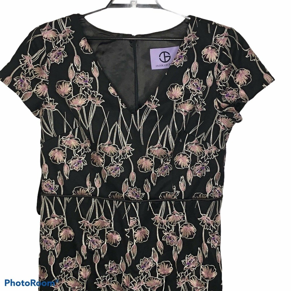 Js Collections Floral Crepe Jumpsuit Size 16 - image 4